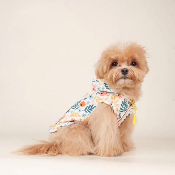 Sniff & Bark Other - 🌼 {FINAL SALE} Sniff & Bark Yellow Floral Reversible Zoomies Rain Vest™